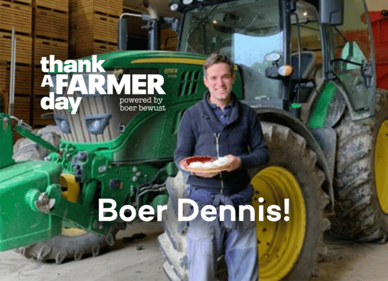 Thank a Farmer Day: congratulations and cake for beet grower Dennis de Winter